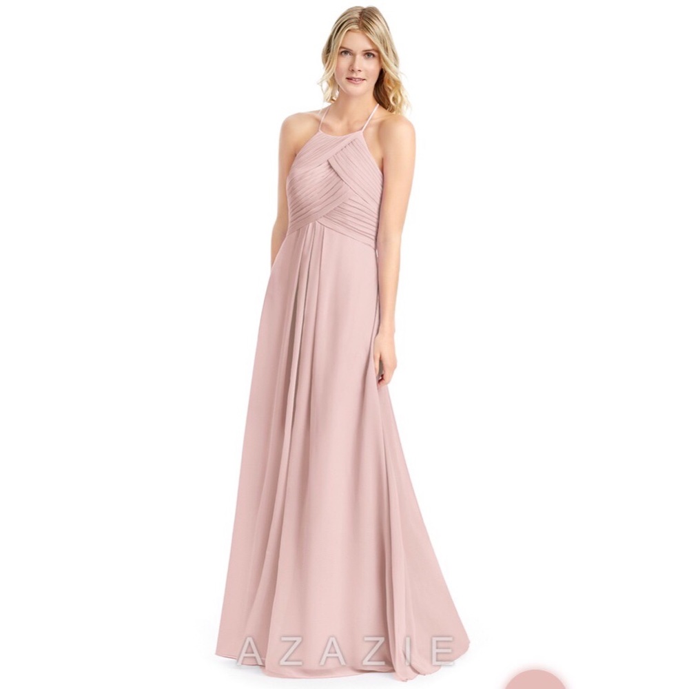 Azazie Ginger Bridesmaid Dress in Dusty Rose